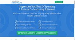Desktop Screenshot of marketersoftware.com